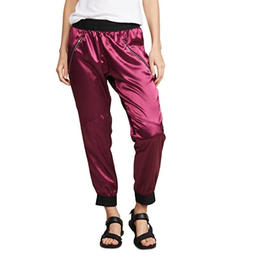 Baja East Moto Pants Cherry